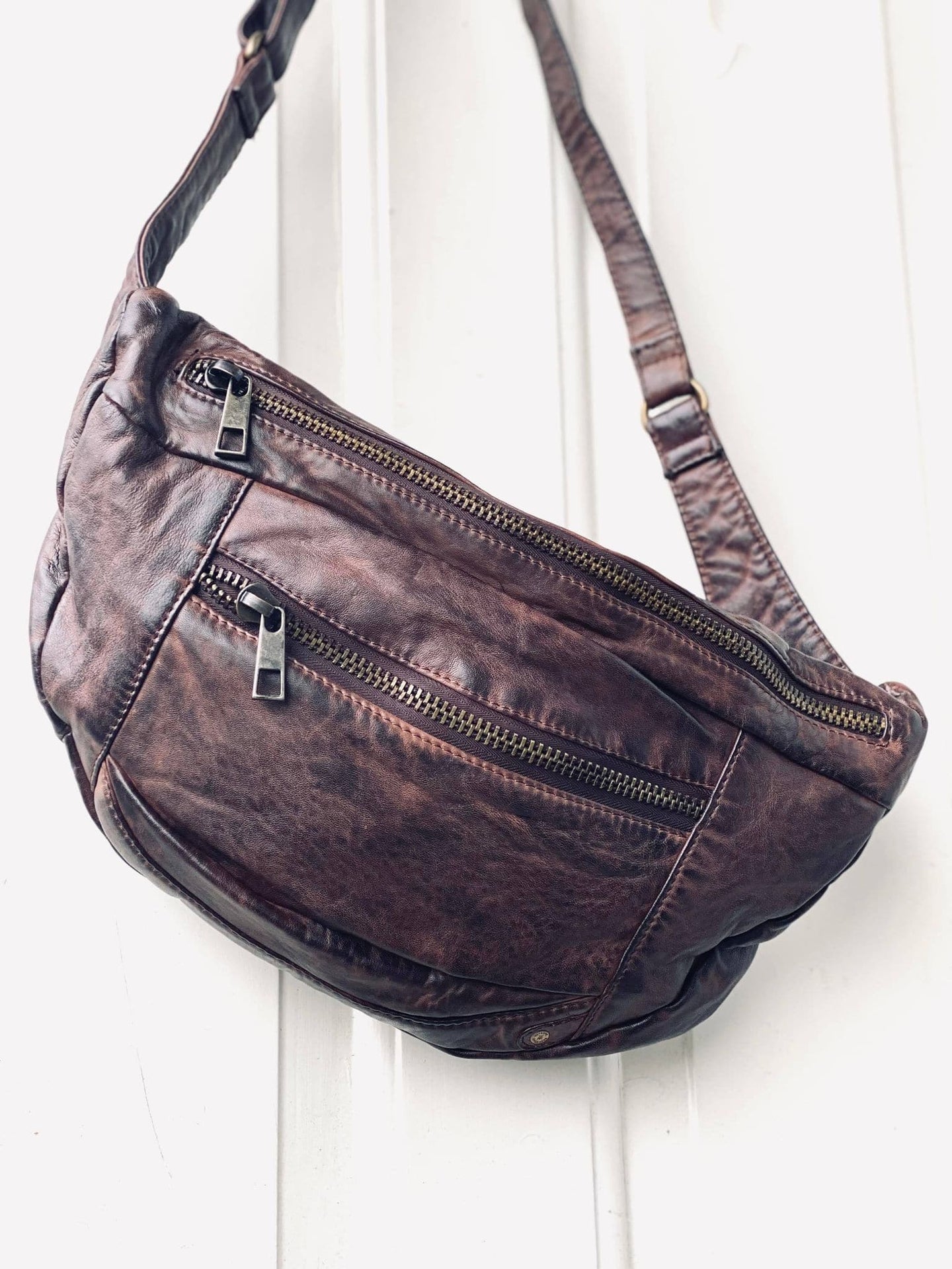 Bumbag XL MIRA - Brown - VIAMAJA.DK