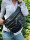 Bumbag XL Raw - Black / gold - VIAMAJA.DK