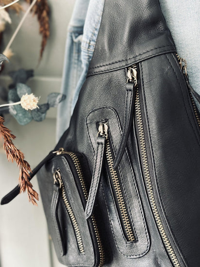 Bumbag XL Raw - Black m. Gunmetal - VIAMAJA.DK
