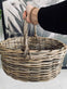 Bykurv i grå rattan - VIAMAJA.DK
