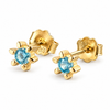 Øredobber GIA – Blue 18K forgylt
