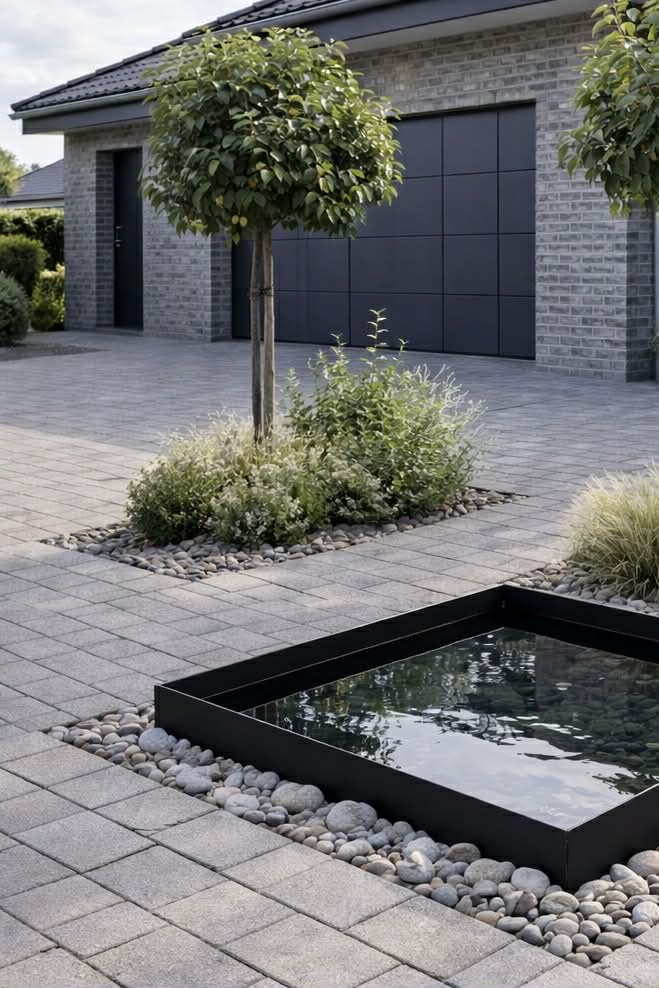Speilbasseng Square - Black