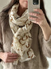 Skjerf Medina - beige / gull