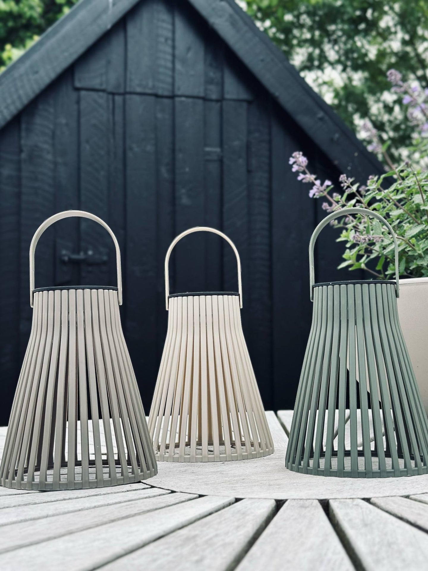 Lykt med solceller 14cm - Flere fargevalg