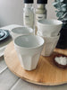 Café krus 250 ml - Hvit porselen 4 stk
