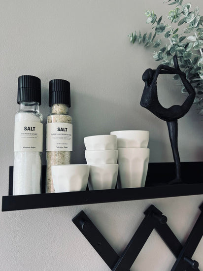 Cafe´ krus 90 ml - Hvid porcelæn 4 stk espresso - VIAMAJA.DK