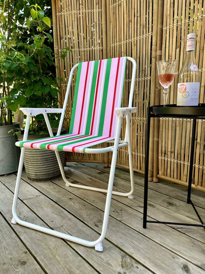 Campingstol Grøn / pink - VIAMAJA.DK