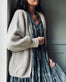 Cardigan Beige Mohair mix - VIAMAJA.DK