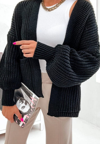 Cardigan Emma black - VIAMAJA.DK