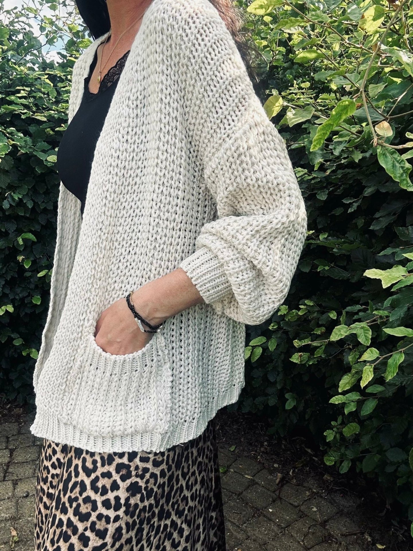 Cardigan Emma Lys beige - VIAMAJA.DK