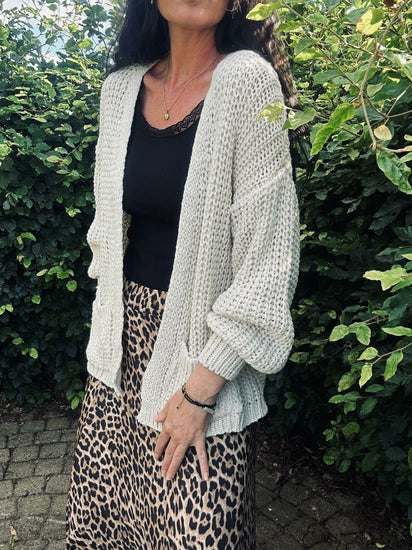 Cardigan Emma Lys beige - VIAMAJA.DK