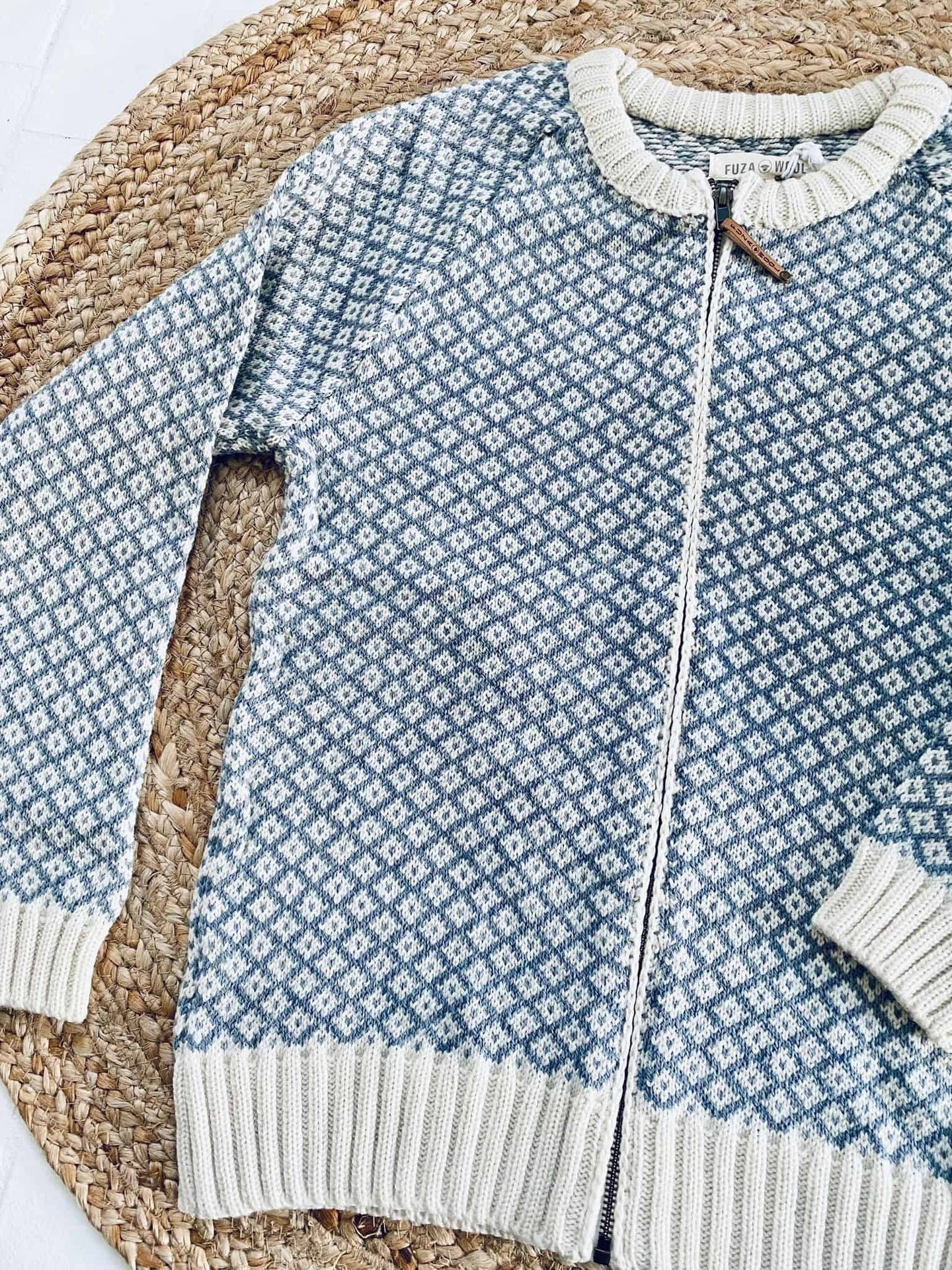 Cardigan i merinould - Iris blue M - VIAMAJA.DK