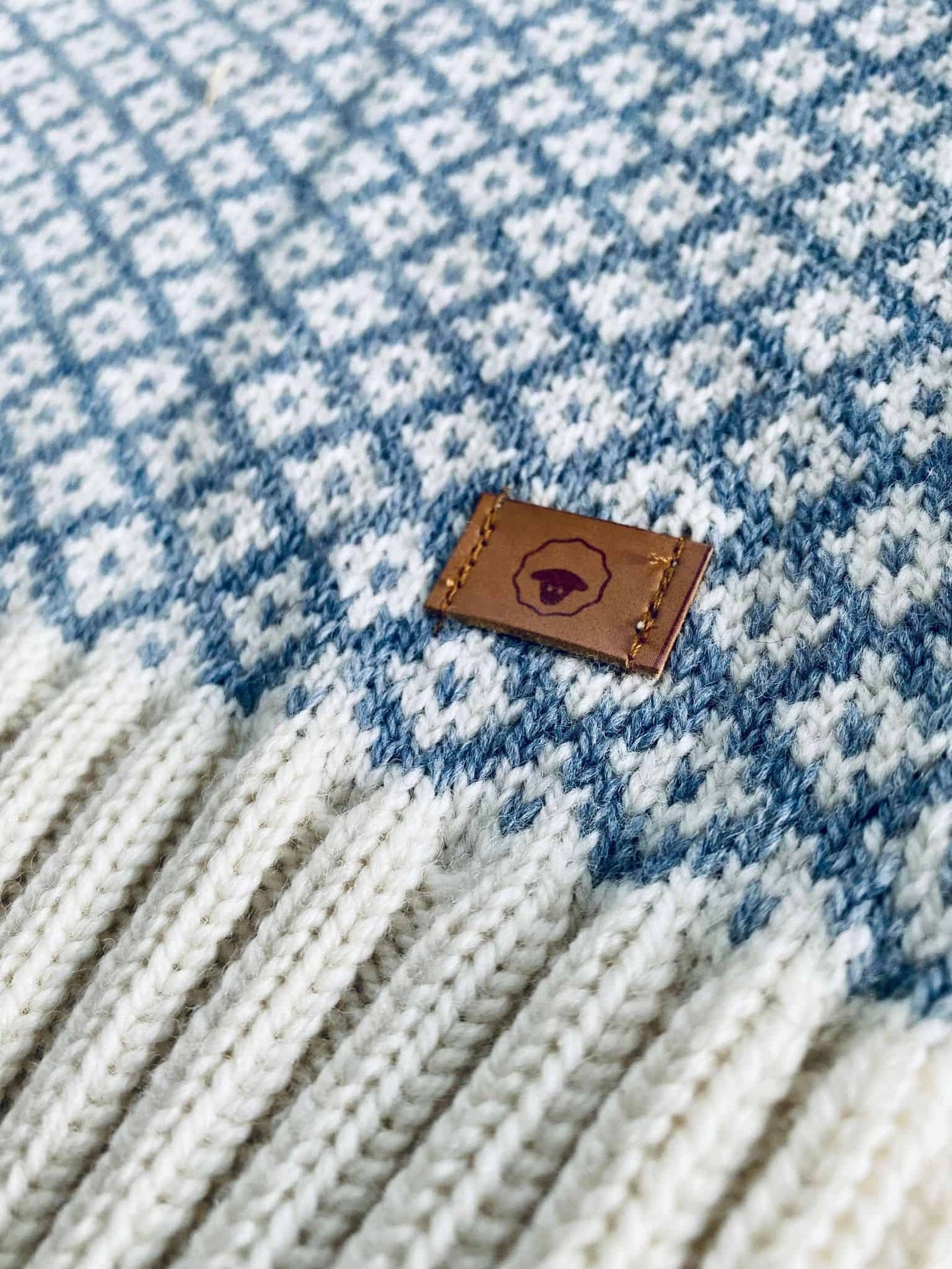Cardigan i merinould - Iris blue M - VIAMAJA.DK