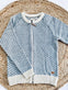 Cardigan i merinould – Iris blue XL - VIAMAJA.DK