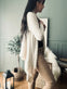 Cardigan Long style – Beige - VIAMAJA.DK
