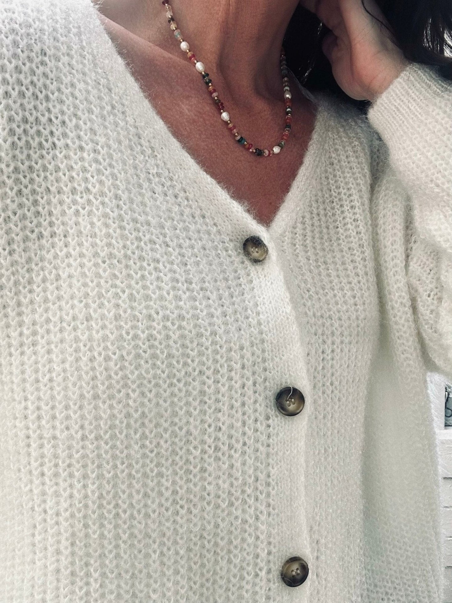 Cardigan med knapper - VIAMAJA.DK