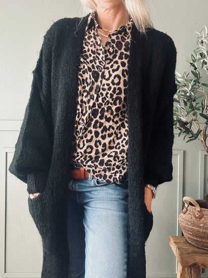 Cardigan Megan black - VIAMAJA.DK
