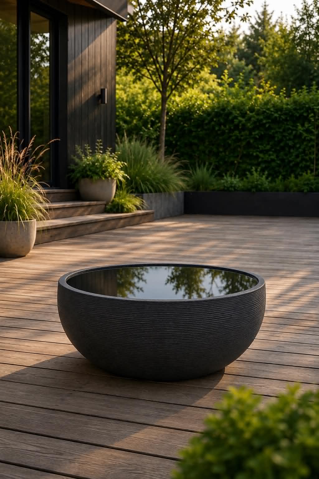 Speilbasseng black garden