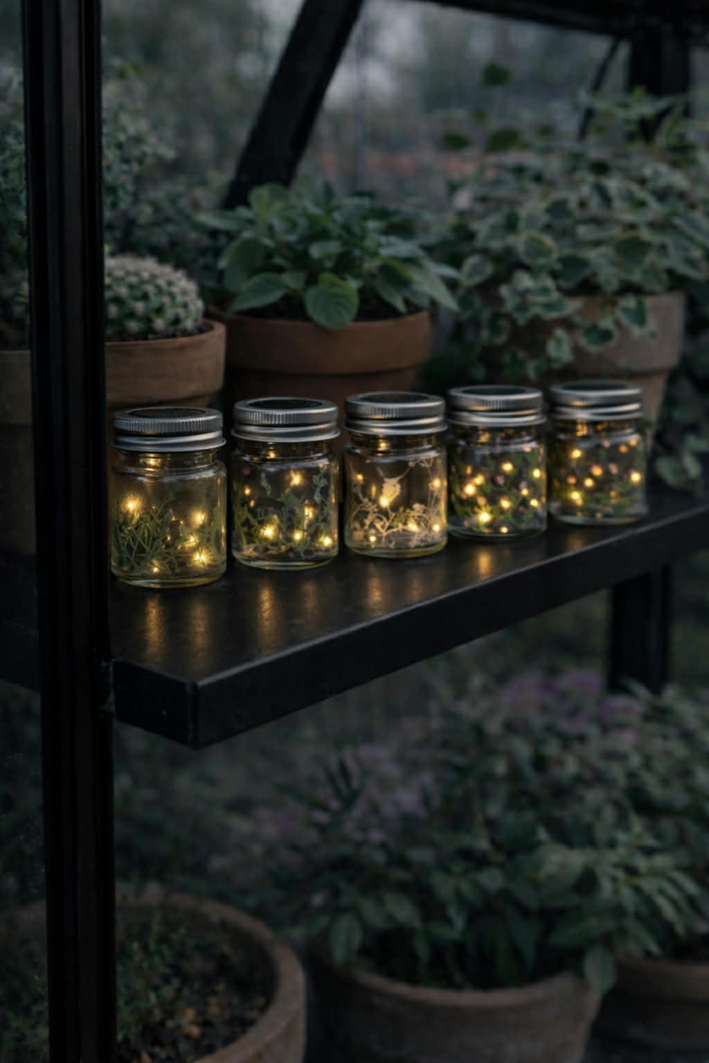 Mini lanterne med solcelle - MIX