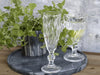 Champagneglass m. diamantutskjæring