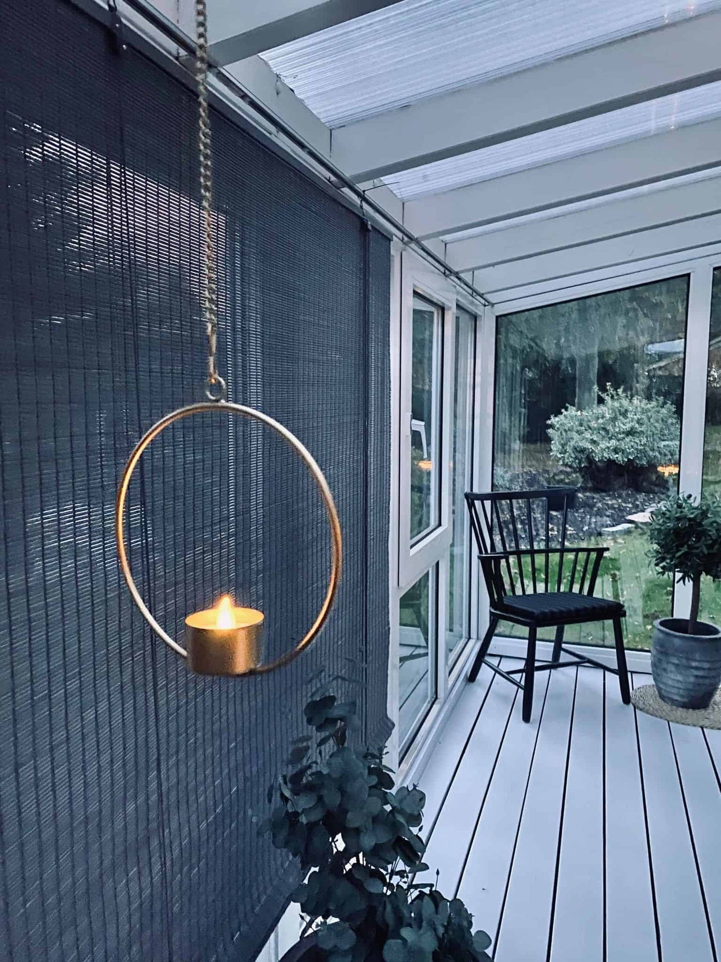 Cirkel ophæng til fyrfadslys – Guld – Ø20 - VIAMAJA