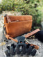 Clutch ASTA m. lang rem & strop, Cognac - VIAMAJA.DK