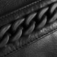 Clutch Black - dekoreret med metalkæde - VIAMAJA.DK