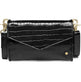 Clutch Croco Black leather - VIAMAJA.DK