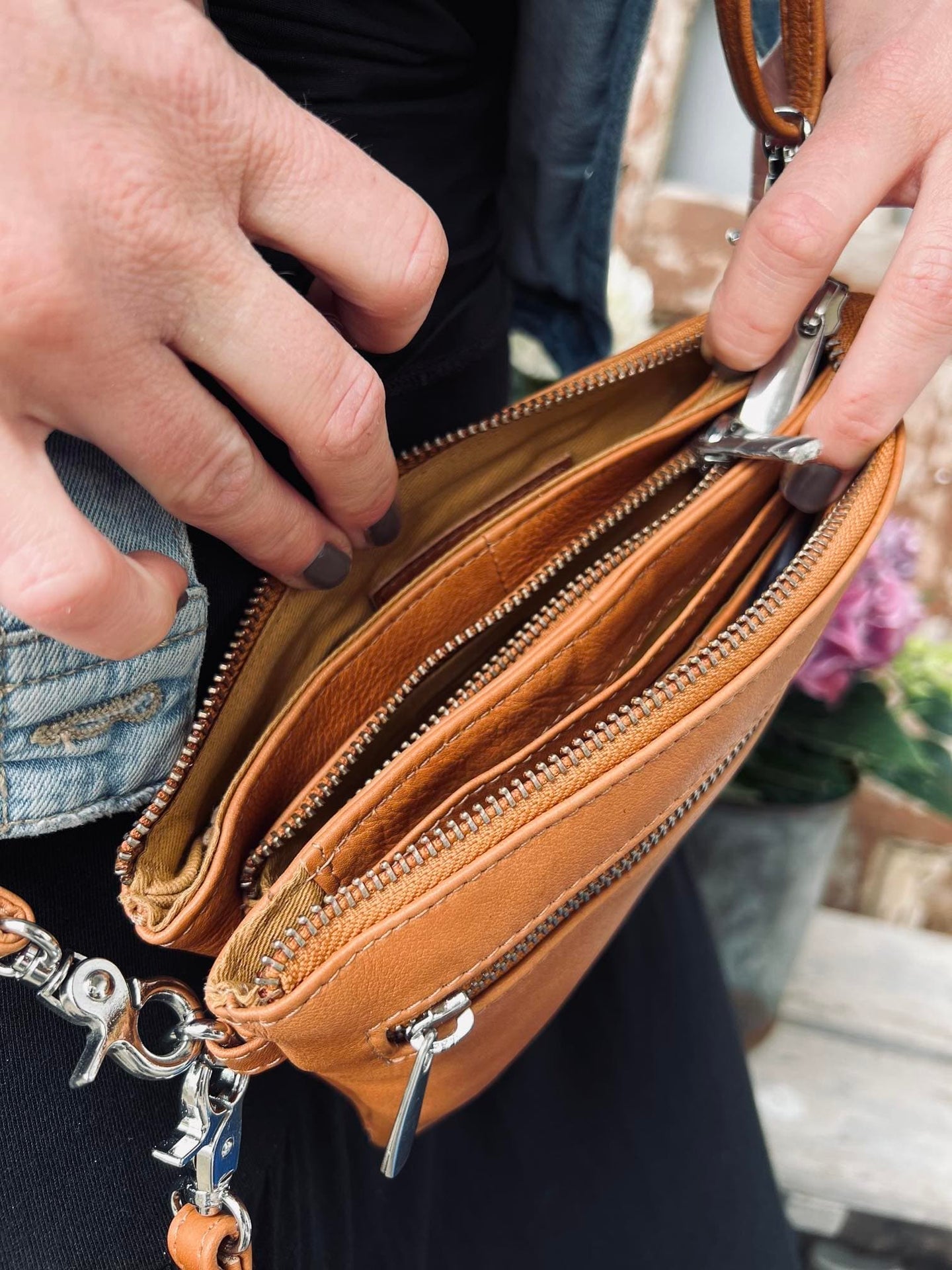 Clutch - FLORA Cognac - VIAMAJA.DK