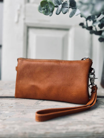 Clutch - FLORA Cognac - VIAMAJA.DK