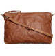 Clutch i vasket skind – cognac - VIAMAJA.DK