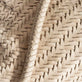 Clutch / lædertaske VERA flettet mønster - Sand - VIAMAJA.DK