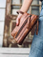 Clutch LAURA - Walnut - VIAMAJA.DK