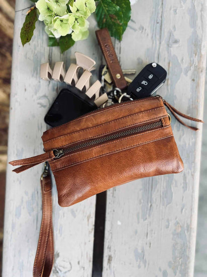 Clutch LAURA - Walnut - VIAMAJA.DK