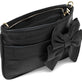 Clutch med sløjfe – Black leather - VIAMAJA.DK