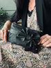 Clutch med sløyfe – Black leather