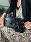 Clutch med sløjfe – Black leather - VIAMAJA.DK