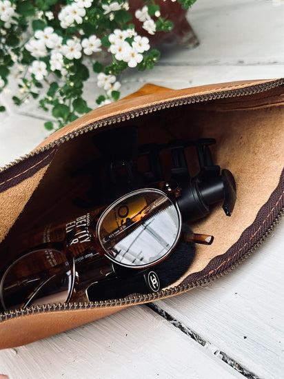 Clutch MIOMIO - Cognac skind - VIAMAJA.DK