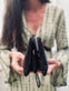 Clutch SALLY Black - Lang taskerem medfølger - VIAMAJA.DK
