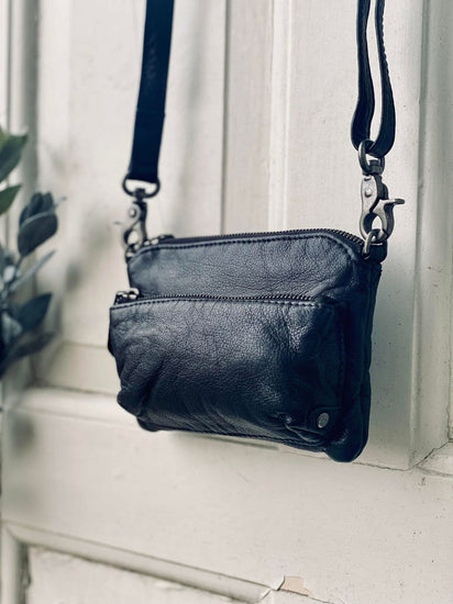 Clutch / taske - BLACK RAW - VIAMAJA.DK