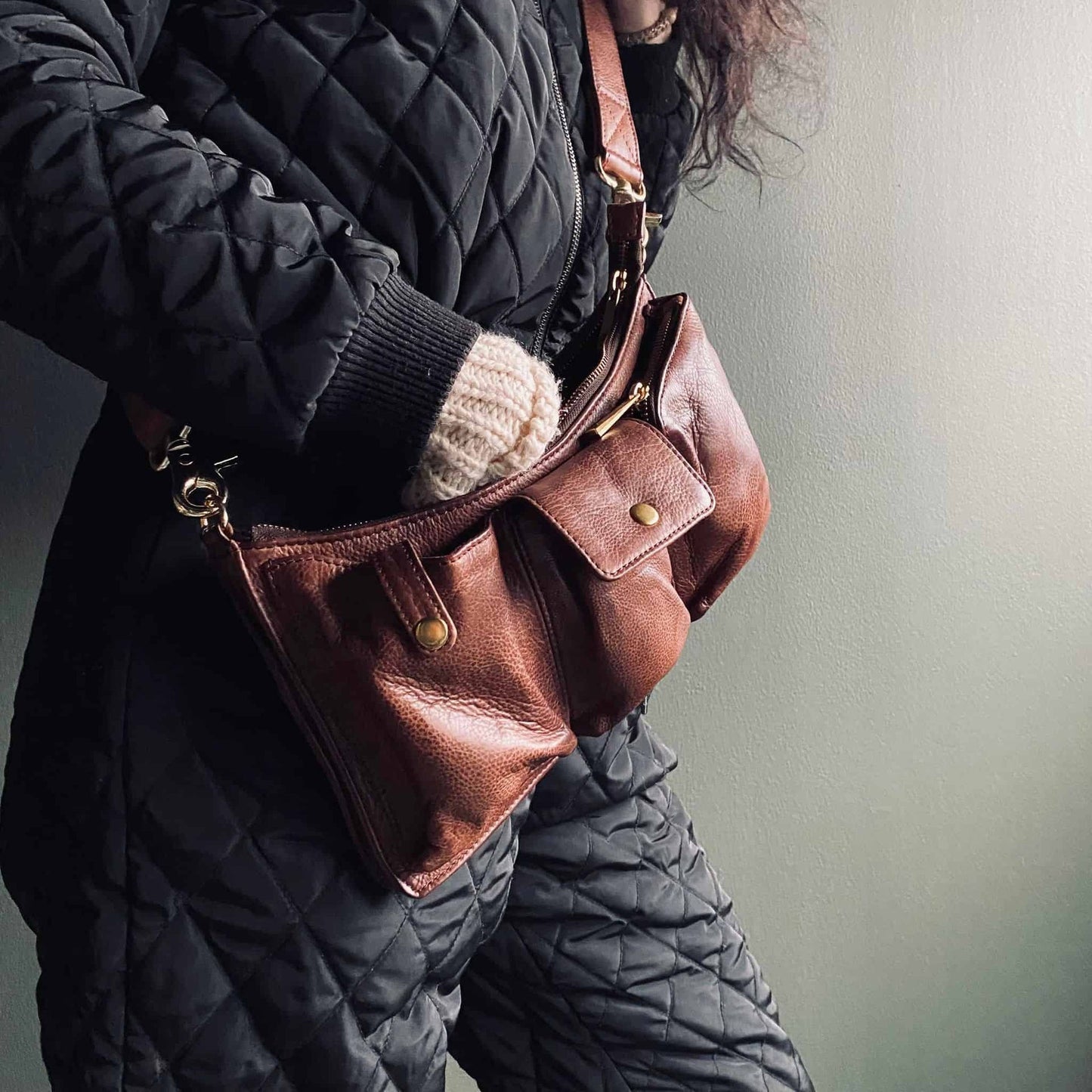 Clutch / taske - cool twist – Brandy skind i høj kvalitet - VIAMAJA.DK