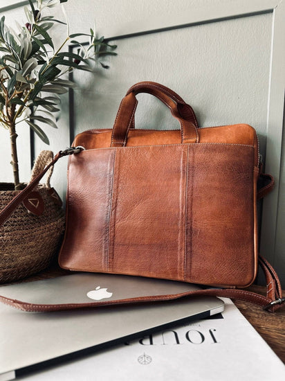 Computertaske SLIM Walnut - VIAMAJA.DK