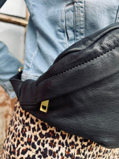 Cool Buffy Bumbag i smørblødt læder - Black - VIAMAJA.DK