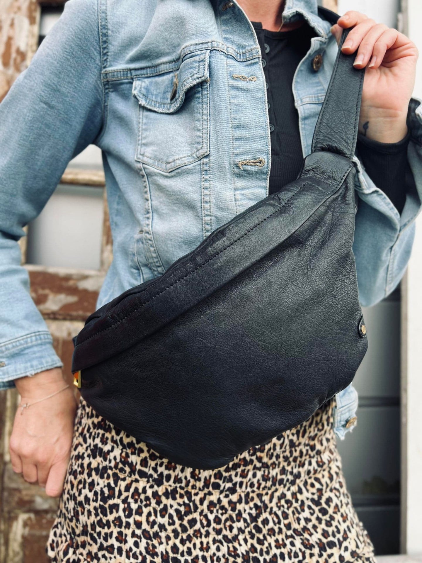 Cool Buffy Bumbag i smørblødt læder - Black - VIAMAJA.DK