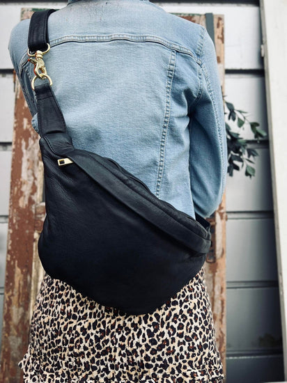Cool Buffy Bumbag i smørblødt læder - Black - VIAMAJA.DK