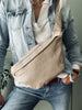 Cool Buffy Bumbag i smørmykt lær – Sand
