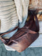 Cool Buffy XL Bumbag i smørblødt læder - Brandy - VIAMAJA.DK
