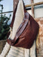 Cool Buffy XL Bumbag i smørblødt læder - Brandy - VIAMAJA.DK
