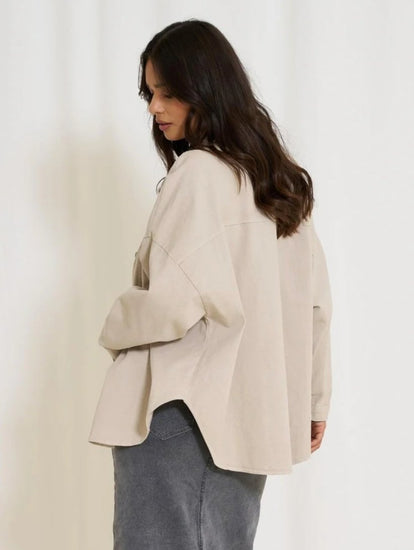 Cool denim jakke – Oversize - VIAMAJA.DK