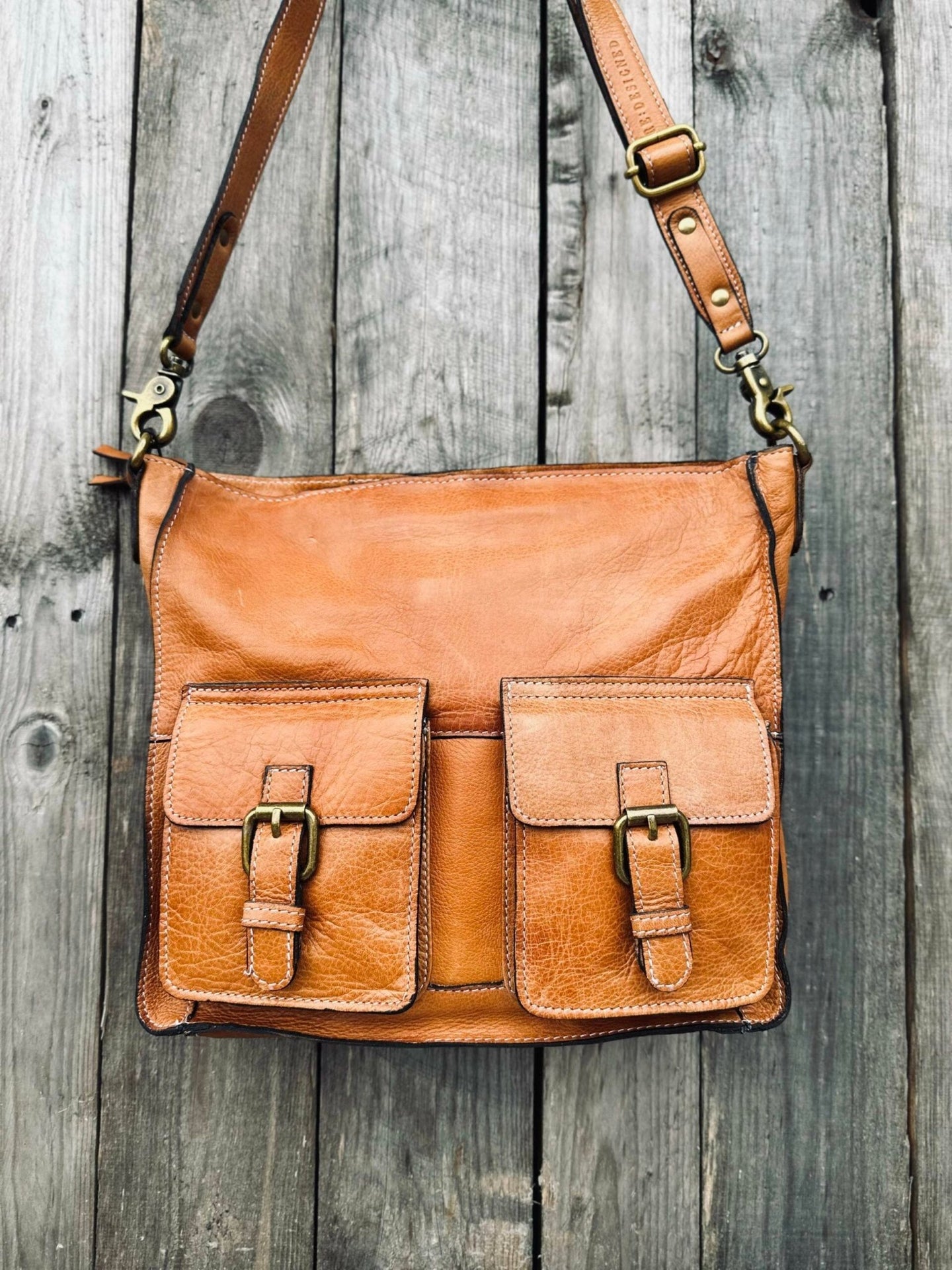 Crossbody Alma Cognac - VIAMAJA.DK